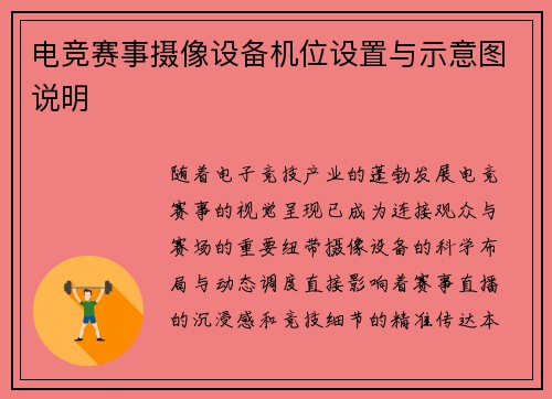 电竞赛事摄像设备机位设置与示意图说明
